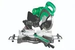 Metabo HPT 10-Inch Sliding Compound Miter Saw, Double-Bevel, Electronic Speed Control, 12 Amp Motor, Electric Brake