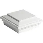 Trex 4 in. x 4 in. Enhance Classic White Composite Post Cap-Flat