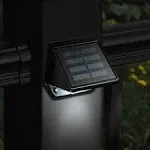 Classy Caps Aluminum Solar Deck & Wall Light - Black