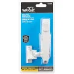 Wright Products V333WH Push Button Latch, White