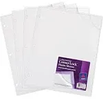 Avery Three-Hole Punched Corner Lock Plastic Sleeves 11 3/4 x 9 1/2 Clear 4/Pack