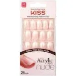 Kiss Cashmere Salon Acrylic French Nude Nails