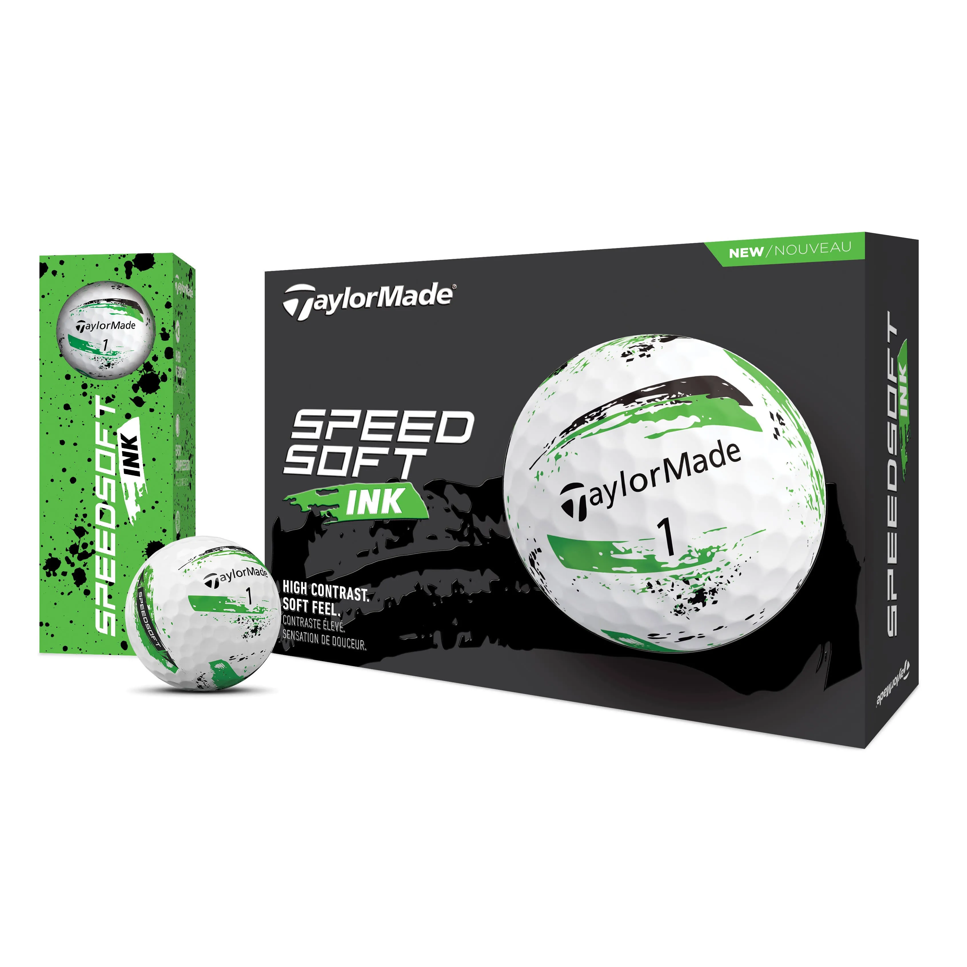 Taylormade 2024 SpeedSoft Ink Pink Golf Balls DZ