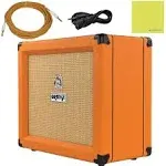 Orange Crush 20RT Guitar Combo Amplifier Bundle with Pig Hog Woven Instrument Ca