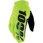 100% Brisker Gloves, Fluo Yellow/Black / Medium