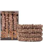 Slip Pure Silk Skinny Scrunchies Light Brown