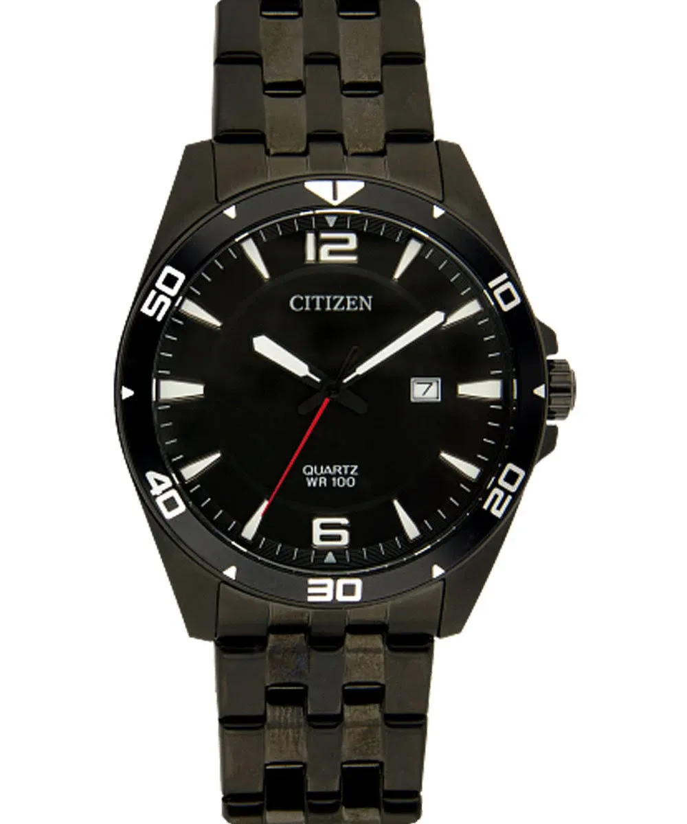 Citizen Quartz Black Watch with Black Dial