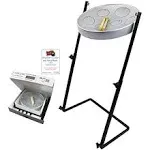 Jumbie Jam Steel Drum Kit - Metal Z-Floor Stand (G) Chrome