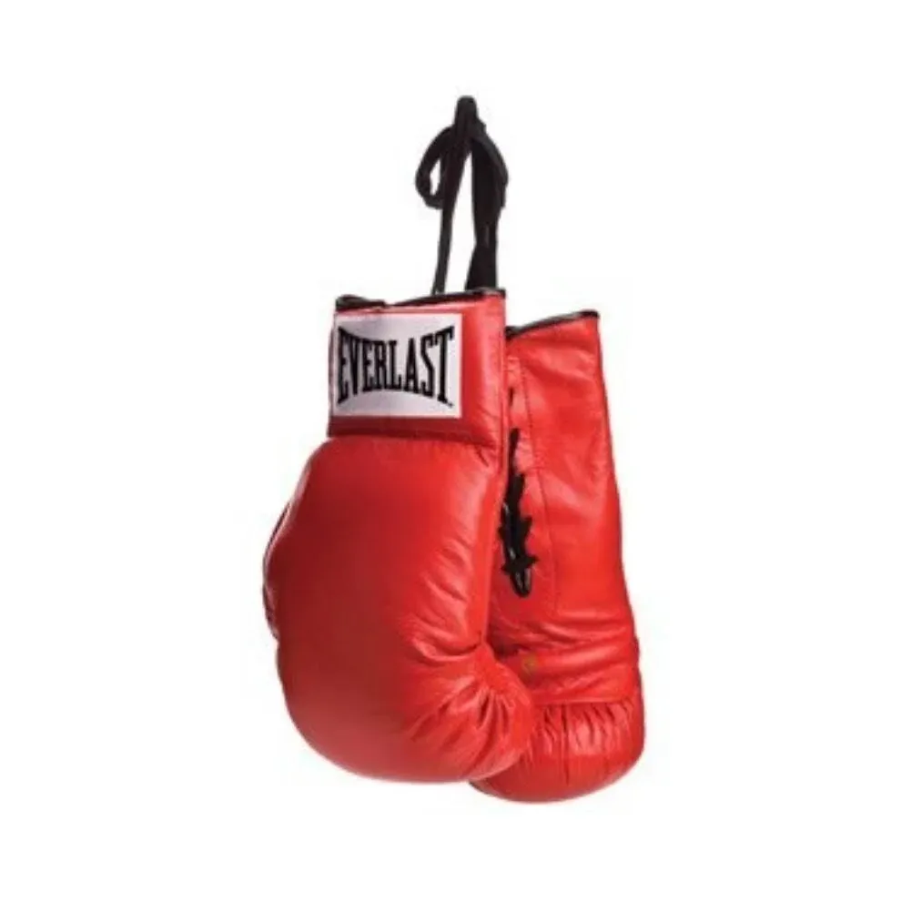 Everlast Red Lace Autograph Boxing Gloves