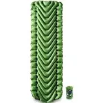 KLYMIT Static V Lightweight Inflatable Sleeping Pad | Comfortable, Lightweight, Easy to Inflate Portable Air Bed Mattress for Camping, Backpacking and Hiking — Green