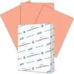 Hammermill Colored Paper, 20 lb Salmon Printer Paper, 8.5 x 11-1 Ream (500 Sheets) - Made in the USA, Pastel Paper, 103119R