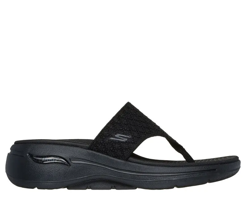 Skechers Womens Go Walk Arch Fit Spellbound Sandal - Black