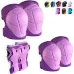 CKE Knee Pads for Kids Kneepads and Elbow Pads Toddler Protective Gear Set Kids Elbow Pads and Knee Pads for Girls Boys with Wrist Guards 3 in 1 for