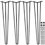 BENTISM Hairpin Table Legs 34inch,Set of 4 DIY Desk Table Legs 3 Rods Heavy Duty