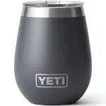 YETI Rambler 10 oz. Wine Tumbler with Magslider Lid, Charcoal