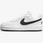 Nike Older Kids Court Borough Low Recraft Trainers in White/Black | Size 4