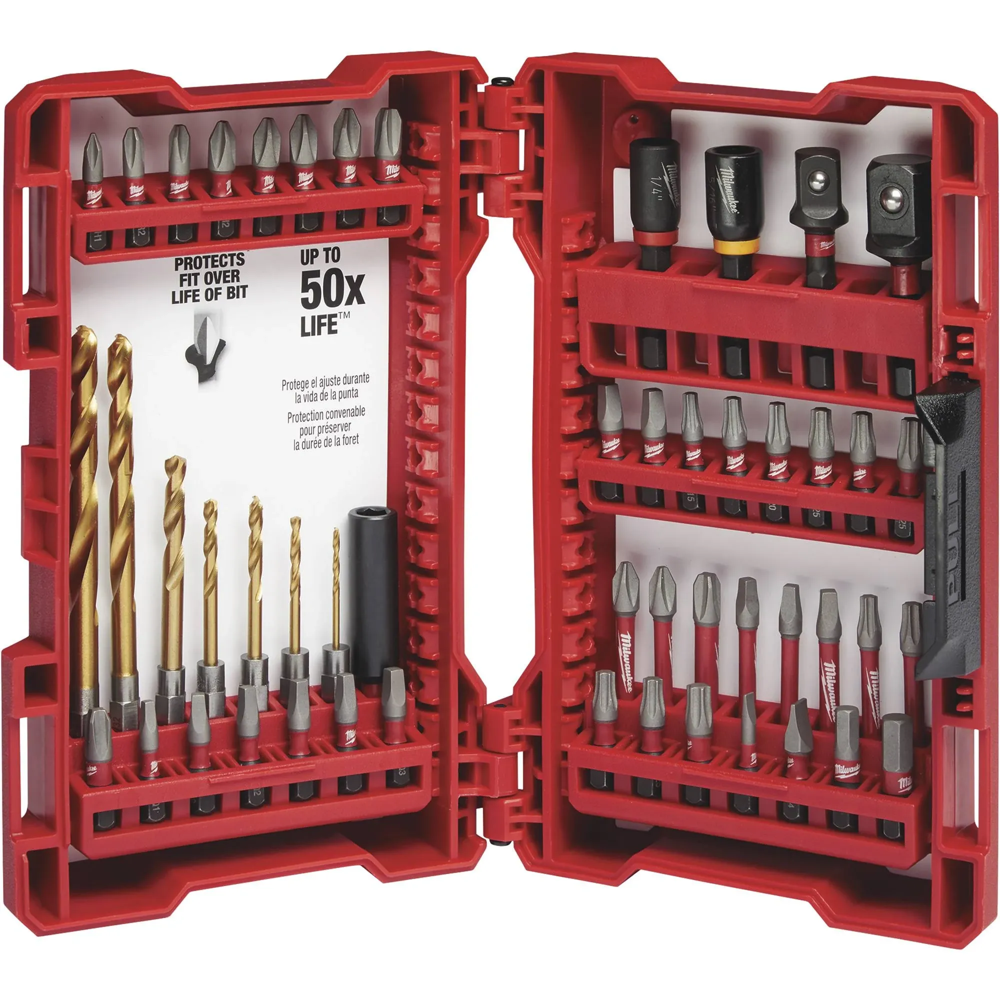 Milwaukee 48-32-4013 Shockwave Impact Duty Drill and Driver Bit Set, 50pc