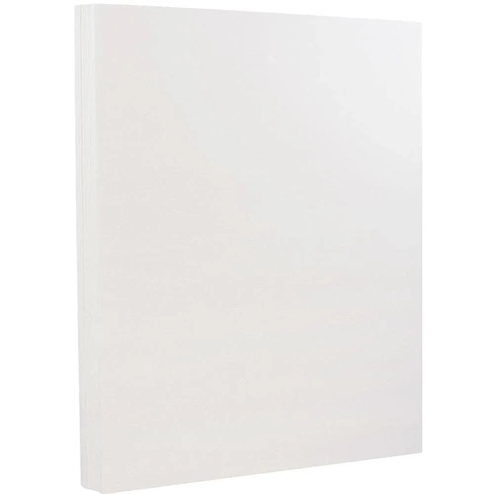 JAM Paper Strathmore Bright White Wove Cardstock Paper 130 lbs. 8.5&#034; x 11&#034;