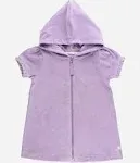 RuffleButts Girls Terry Full-Zip Cover Up - Lavender, 2T