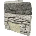 GenStone Northern Slate 12" Corner Panel Right Stacked Stone G2SSNSCPR