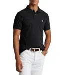 Polo Ralph Lauren Men's Custom Slim Fit Mesh Polo - Black Marl Heather