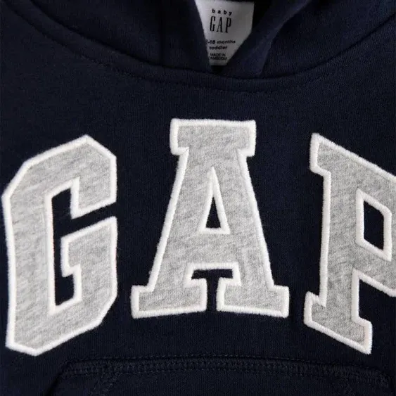 Gap Baby Boys' Playtime Favorites Logo Pullover Hoodie Hooded Sweatshirt