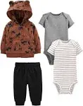 Simple Joys by Carter's Boys' baby 4-Piece Jacket, Bodysuit, and Pant Set