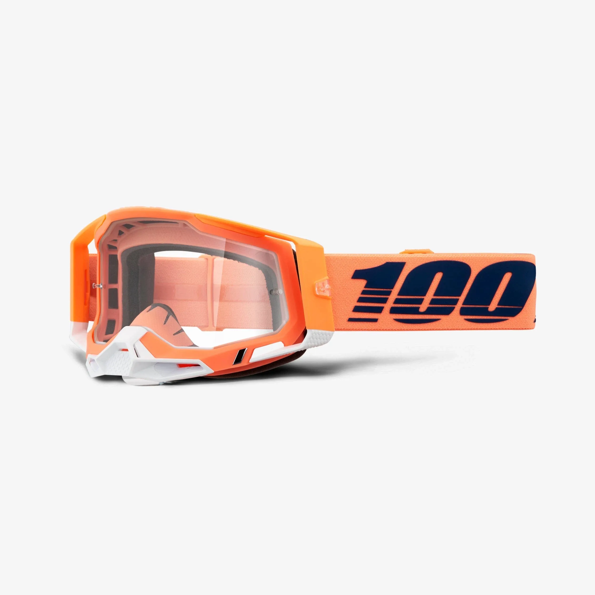 100 Percent Racecraft 2 Goggles - Clear Lens Coral