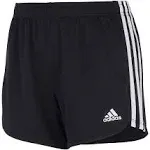 Adidas Girls' 3-Stripe Mesh Shorts - Black