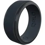 QALO Men's Silicone Ring - Mens Silicone Wedding Rings - Engagement Ring Bands for Him