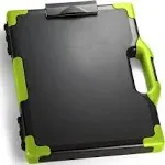 Officemate Carry All Clipboard Storage Box, Letter/Legal Size, Black &amp; Green