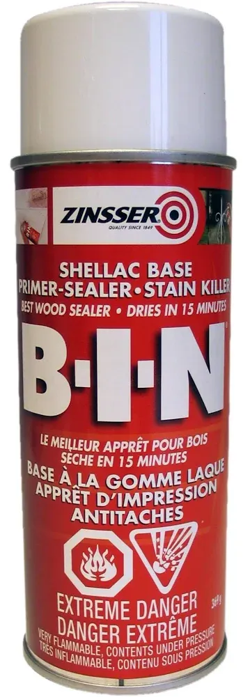 Zinsser BIN Shellac Base Primer-Sealer in White, 369g