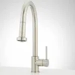 Signature Hardware 482238 Ridgeway 1.75 GPM Single Hole Pull Down Touchless Kitchen Faucet - Stainless Steel