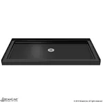 DreamLine DLT-1134540-88 Slimline 34" D x 54" W x 2 3/4" H Center Drain Single Threshold Shower Base in Black