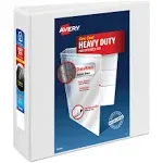 3 in. Avery Heavy-Duty View Binder with One Touch EZD Rings, White