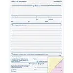 Adams Contractor's Proposal Forms, 8.5 x 11.44 Inch, 3-Part, Carbonless, 50-Pack, White, Canary and Pink (NC3819)