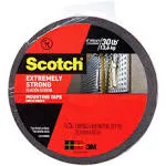 Scotch Extreme Mounting Tape, 1" x 11.1 yds, Black