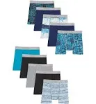 Hanes Boys Printed Boxer Briefs with Comfort Flex Waistband 10-Pack