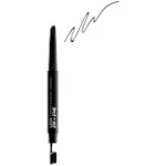 NYX Professional Makeup Fill & Fluff Eyebrow Pomade Pencil - Black, Organic Stick Formulation, Retractable, Wax, Brow Makeup, LiftingDefining