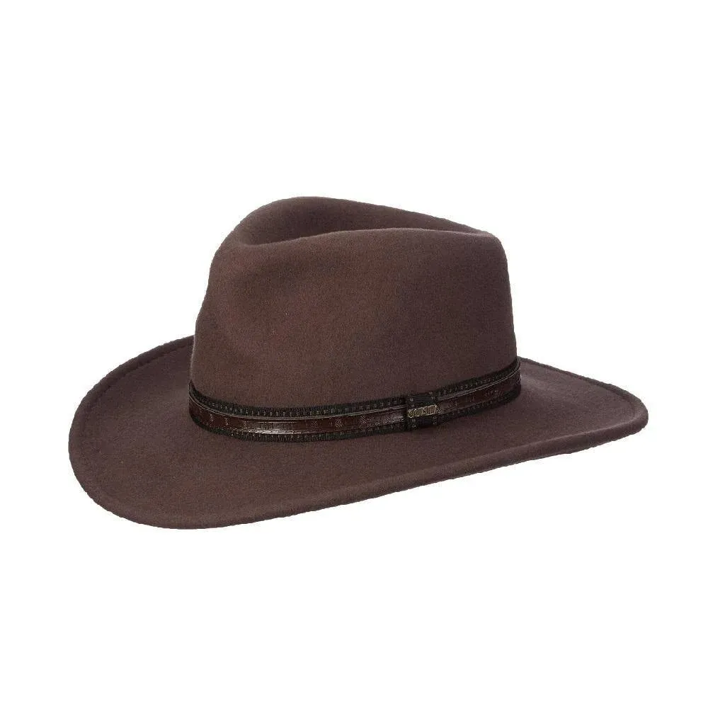 Scala Men's Wool Felt Safari Hat