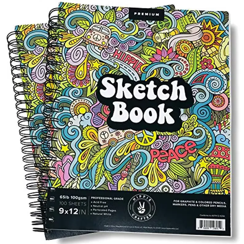 Hippie Crafter 2 Pack Sketch Books