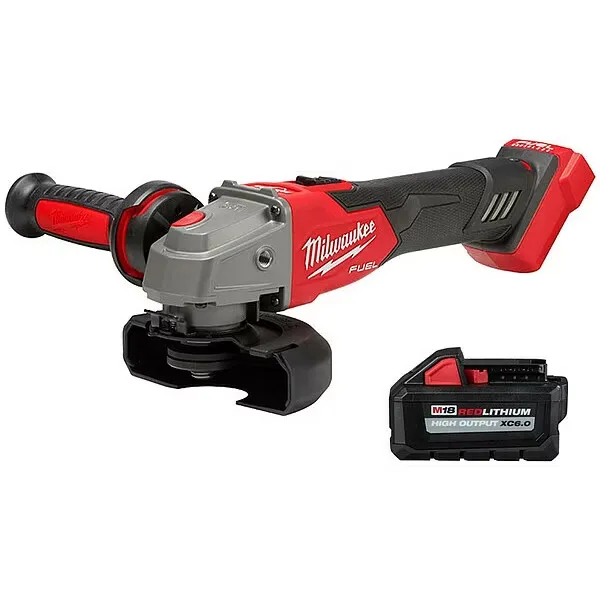 Milwaukee 2889-20 M18 Fuel 4-1/2 in / 5 in Variable Speed Braking Grinder Slide Switch Lock-On