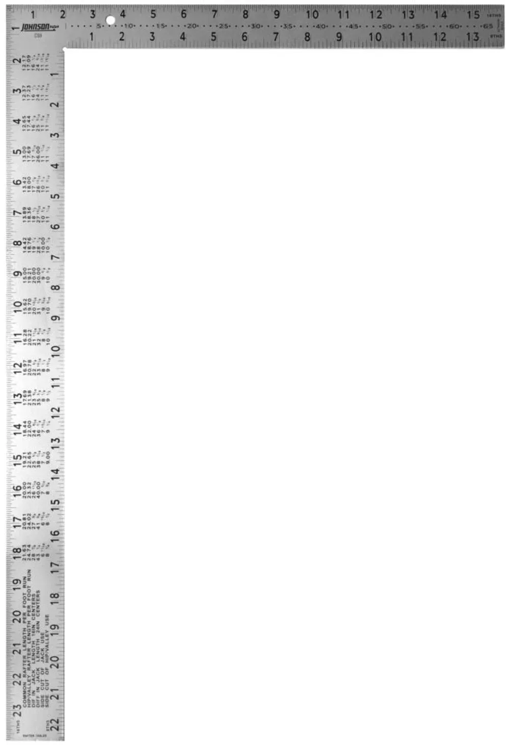 Johnson CS9 16" x 24" Steel Framing Square