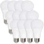 Maxxima LED A19-800 Lumens Equivalent 2700K Light Bulb, Warm White, 10 W - 12 pack