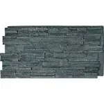 Cascade Stacked Stone Stonewall Faux Stone Siding Panel Slate Gray