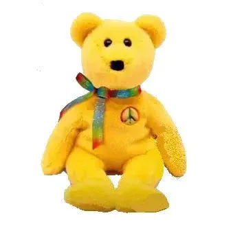 Peace II the Bear - TY Original Beanie Baby