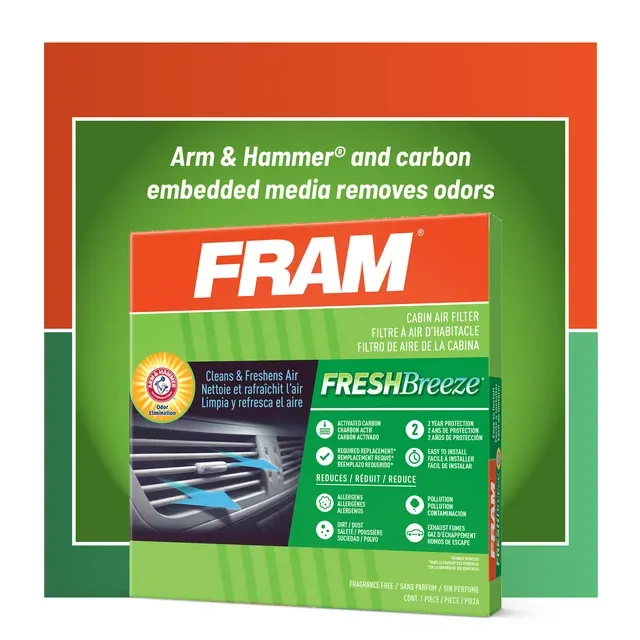 FRAM CF10709 Fresh Breeze Cabin Air Filter Arm &amp; Hammer for Hyundai/Kia