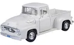 Motor Max 1956 Ford F-100 Pick Up, White 73235AC - 1/24 Scale Diecast Model... 