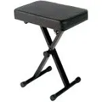  PKBB1 Adjustable Padded Keyboard X-Style Bench,19.5 Inches Black