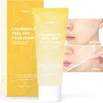 Proot Calendula Peel Off Mask | with Herbal Infused Brightening Serum | Formulated with Real Calendula Flower Leaves and Extracts | Korean Skin Care,